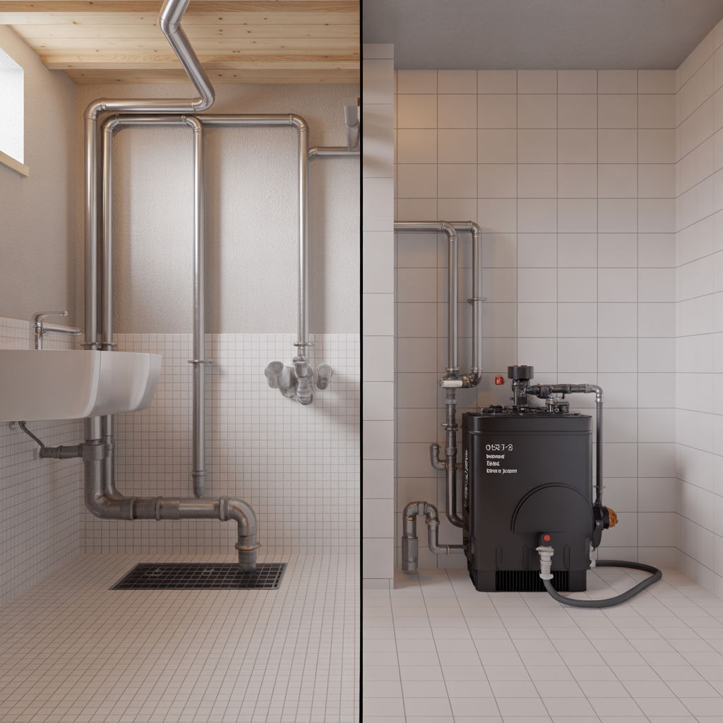 3.Hur fungerar ett sjalvfallssystem jamfort med tryckavlopp