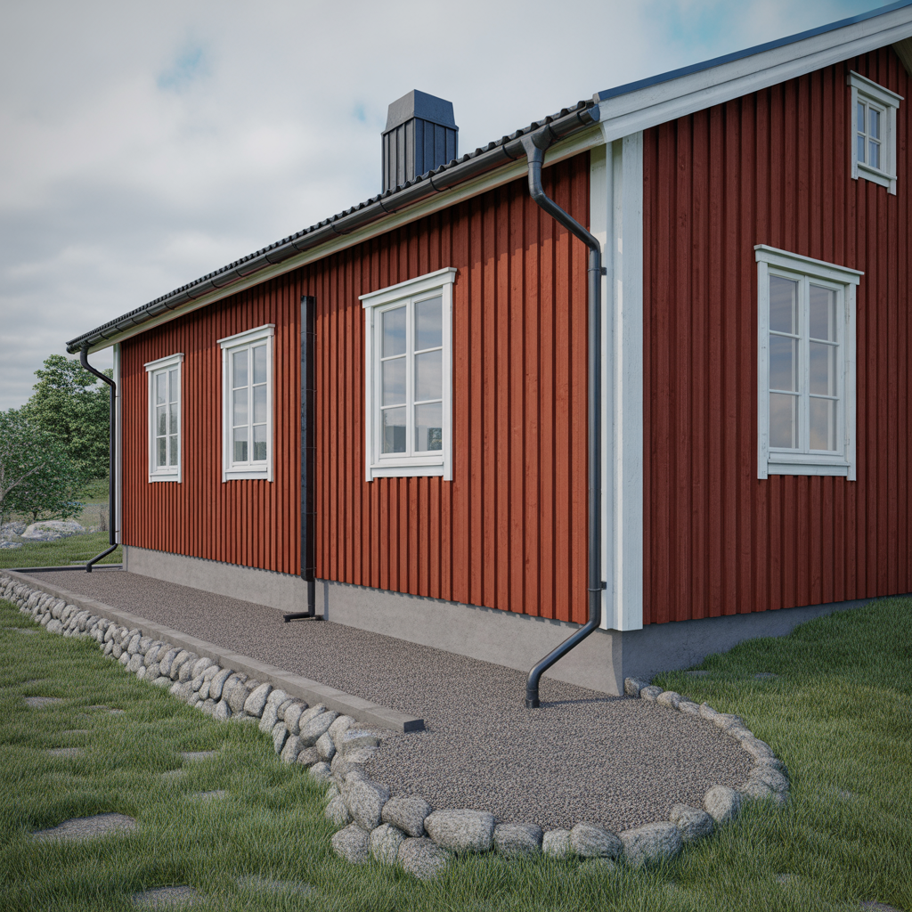 marklutning runt huset checklista for ratt fall och avrinnin