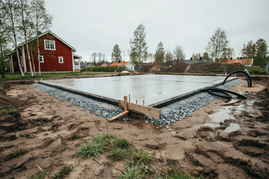 anl gga husgrund och gjuta platta s planerar du r tt fr n markarbete till f rdig grund